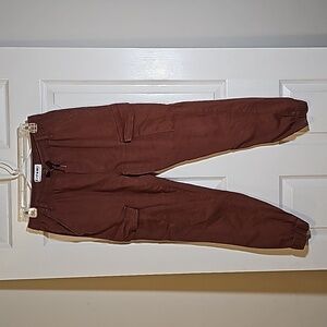 Kreamy Rust Brown Cargo Pants Joggers Size XL